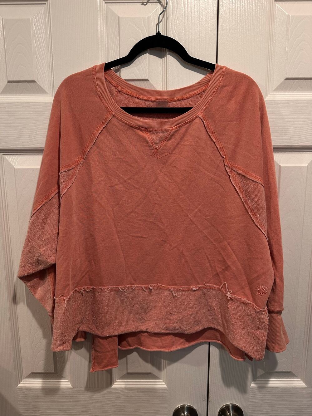 AS Revival Altard State Raw Hem Raw Seam Oversized Crewneck Sweatshirt Sz S